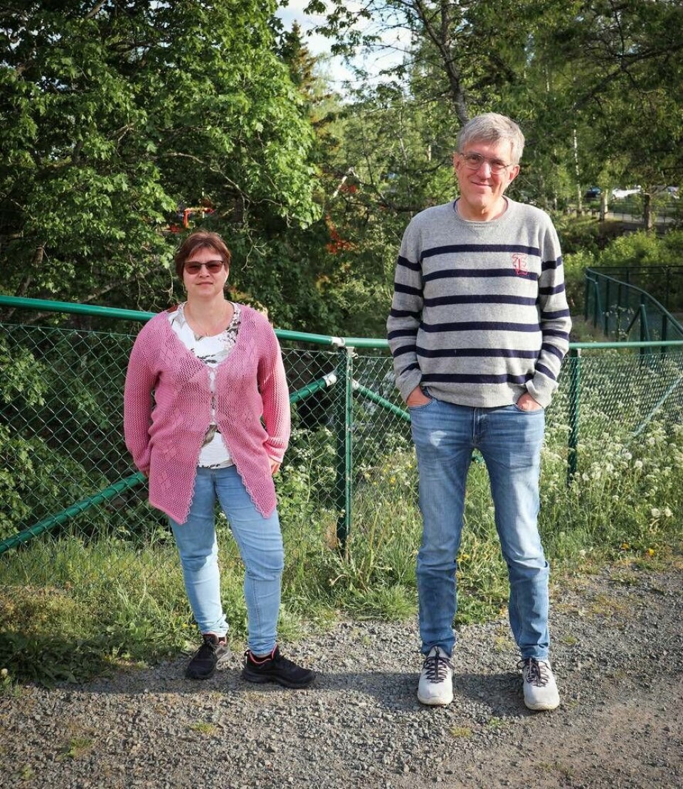 Maria och Andreas kände varandra sedan tidigare och samåkte mellan Östergötland och Halland för att vara med på träffen på Strandgården. Foto: David Spånberger