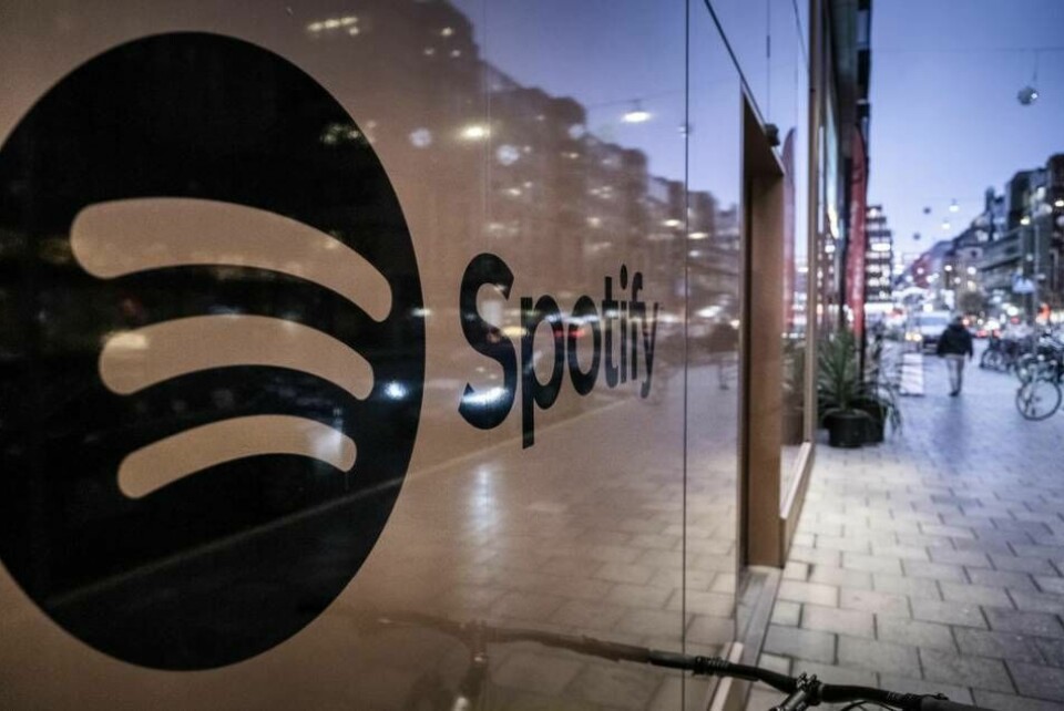 Spotify, huvudkontor på Regeringsgatan i Stockholm. Foto: Magnus Hjalmarson Neideman/SvD/TT