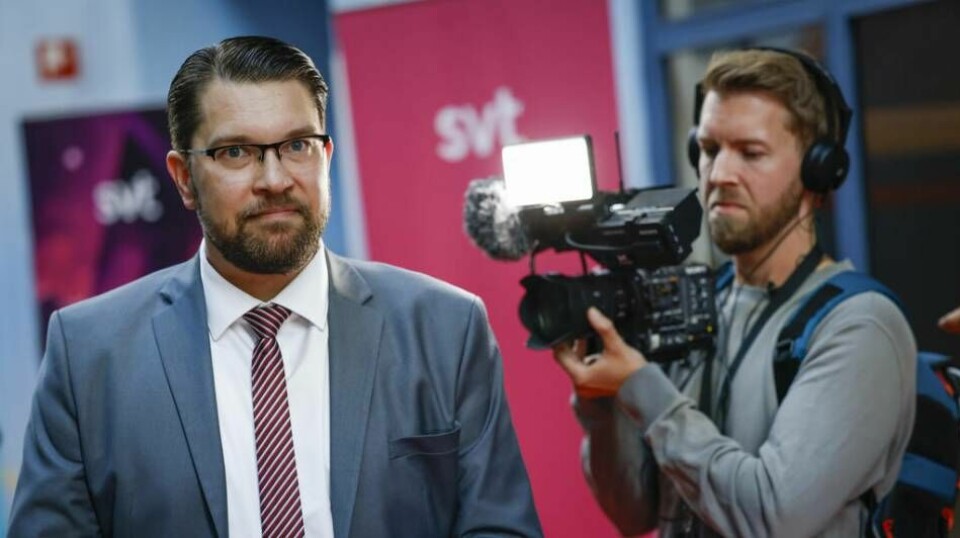 SD:s Jimmie Åkesson portas än en gång från Prides partiledardebatt.