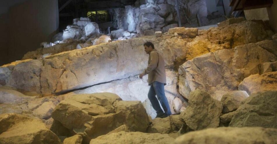 Det tycks komma allt fler bevis på att Bibelns kung David funnits. Nu har forskare kunnat se hänvisningar till honom på en sten som hittades i Jordanien. Bilden visar utgrävningen av ”Davids stad” i Jerusalem.