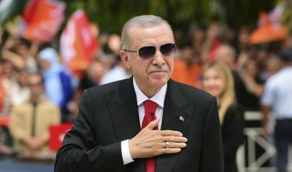 Erdogan vill inte se PKK-flaggor på svenska gator. Foto: Nedim Enginsoy/AP/TT