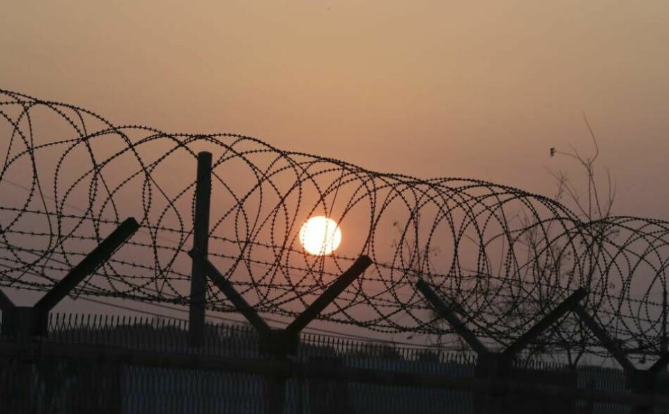 Nordkoreas gränser bevakas noggrant. Foto: Lee Jin-man/AP/TT
