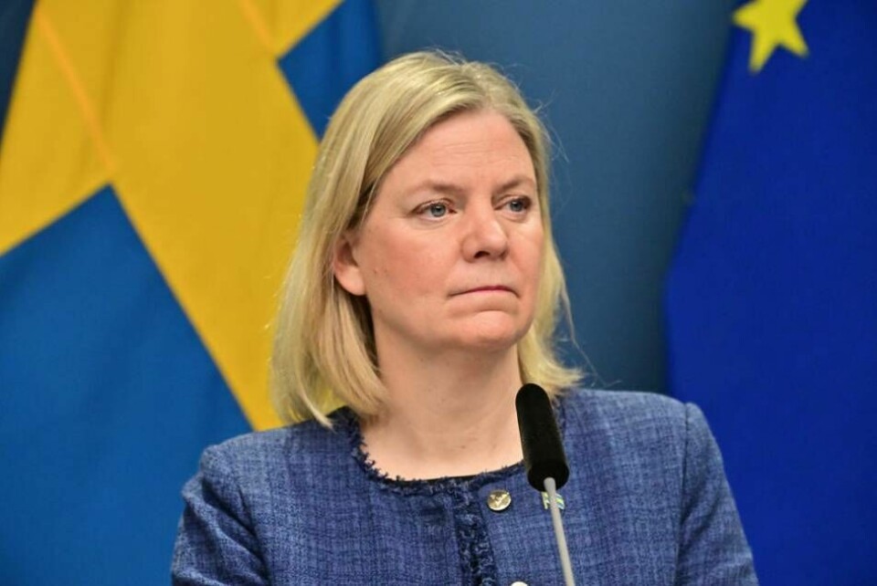 Statsminister Magdalena Andersson Foto: Jonas Ekströmer/TT