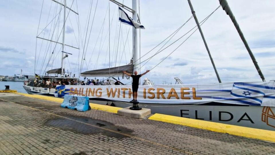 Efter 4 500 sjömil anlände Elida till Haifa på måndagsmorgonen. Foto: Ruben Agnarsson