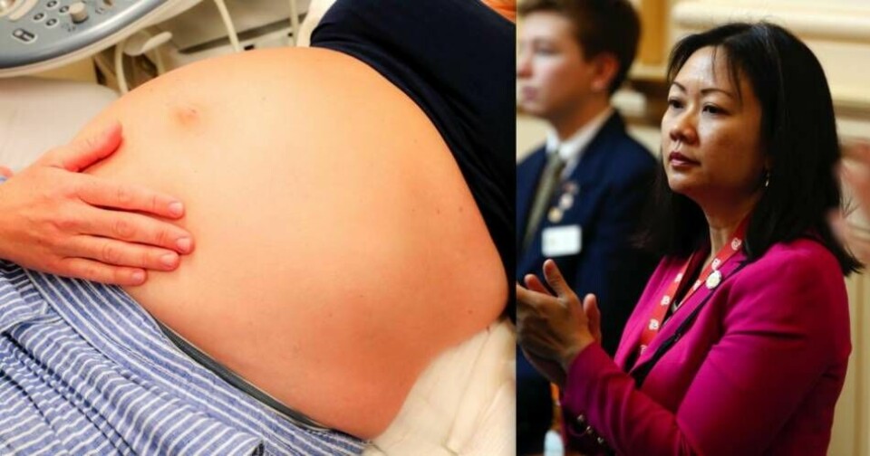 Demokratiske politikern Kathy Tran sade vid en utfrågning att abort, enligt hennes lagförslag, ska kunna beviljas fram till förlossningen. Foto: TT