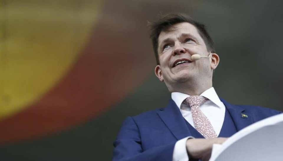 Riksdagens talman Andreas Norlén talade när Stockholm Pride Park 2023 invigdes. Riksdagens talman Andreas Norlén talade när Stockholm Pride Park 2023 invigdes.