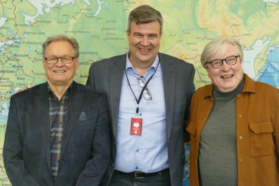 Hannu Haukka, Andreas Wirth och Kenneth Grönroos. Foto: Börje Norlén