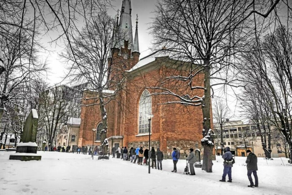 Det diakonala arbetet i S:ta Clara kyrka uppmärksammades i SVT under påskhelgen.
