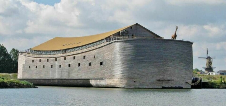 Arken är 125 meter lång, 23 meter hög och 29 meter bred. Foto: Ark of Noah
