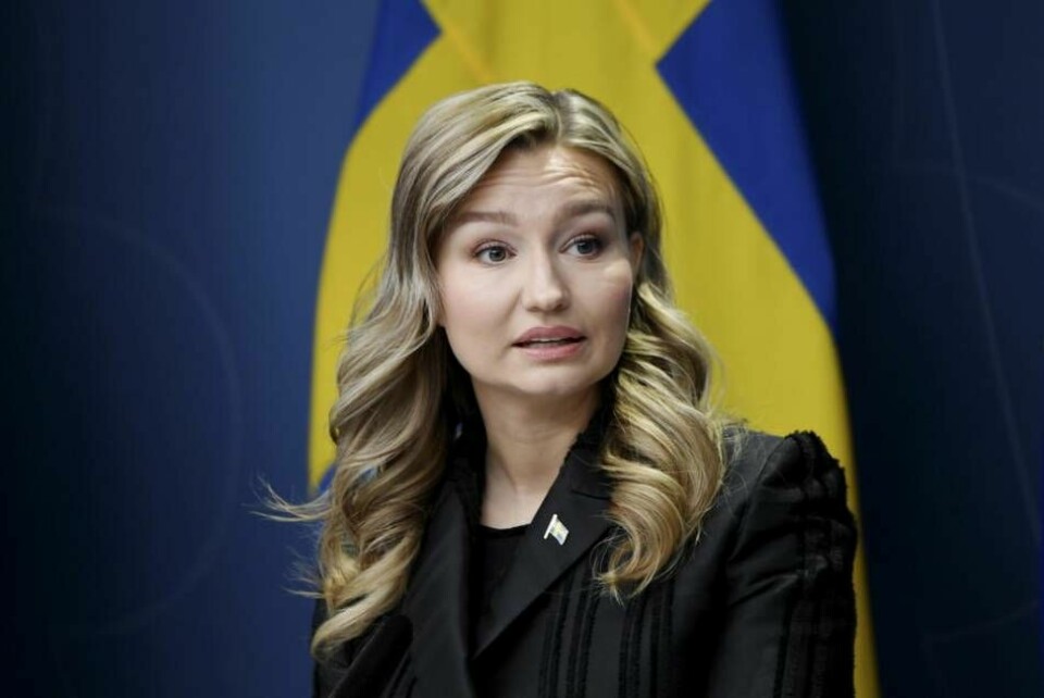Näringsminister Ebba Busch (KD). Foto: Marko Säävälä/TT