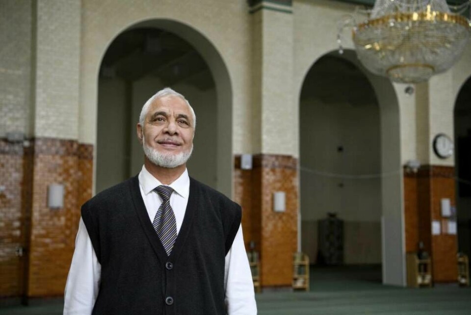 Mahmoud Khalfi, imam och direktör vid Stockholms moské är även ordförande i Sveriges Imamråd. Arkivbild. Foto: Jessica Gow/TT/