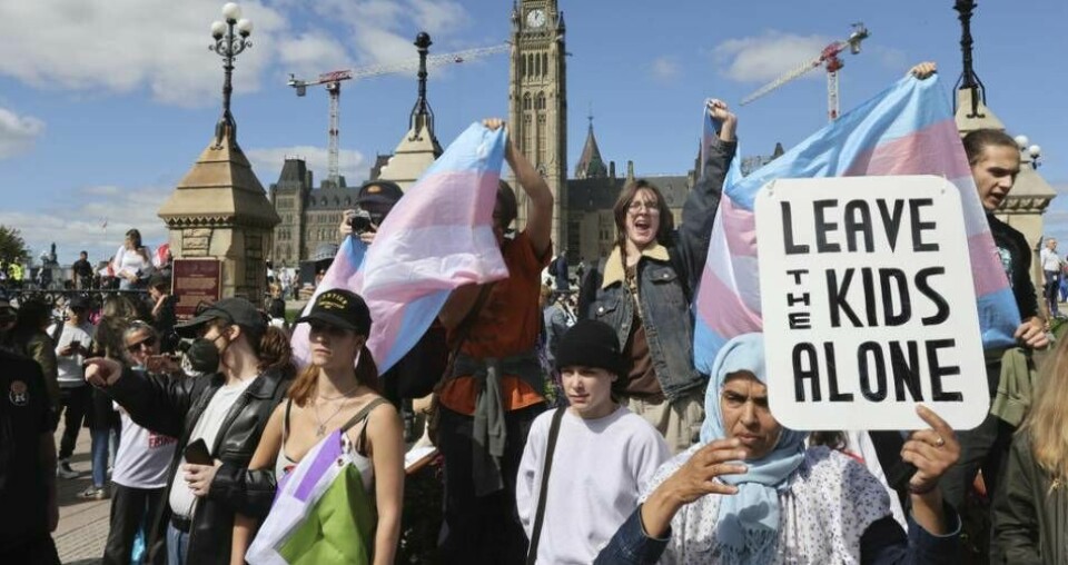 I Kanadas växer nu en folkrörelse fram som kritiserar sexualisering av barn. Foto: Patrick Doyle/The Canadian Press via AP/TT