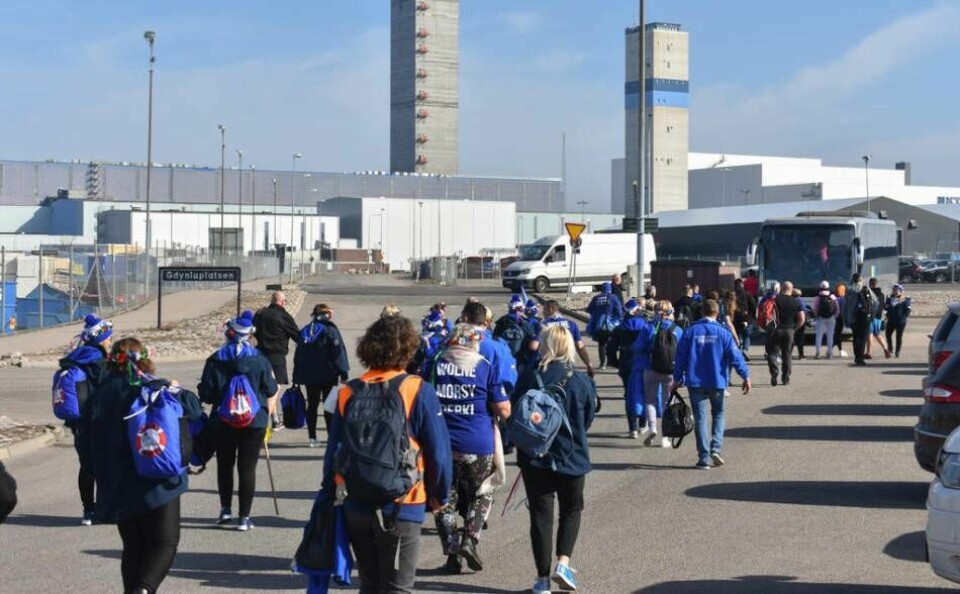 242 flyktingar från Ukraina anlände till Karlskrona under fredagsmorgonen. Foto: Ola Karlman