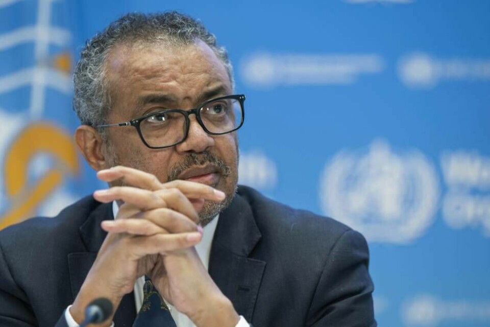 Tedros Adhanom Ghebreyesus är generalsekreterare för WHO. Foto: Martial Trezzini/AP/TT