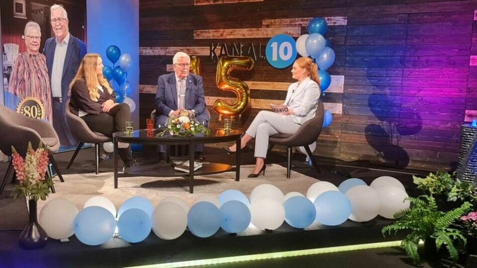 Kanal 10 firade 15 år av kristen tv med jubileumsvecka. På bilden ses Elin Henriksson, chef för Kanal 10 Asien, Börje Claésson, kanalens grundare, och Martina Dawy, före detta programledare. Foto: Kanal 10