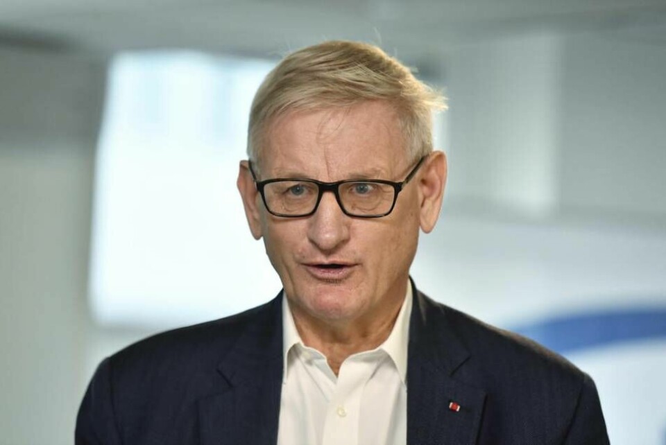Carl Bildt anklagas för antisemitiskt utspel. Foto: Jessica Gow/TT