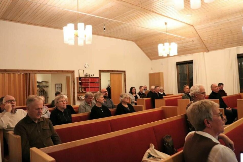 Bland bedjarna fanns både medlemmar i den lokala församlingen i Föreberg och tillresta från resten av kommunen. Foto: David Spånberger