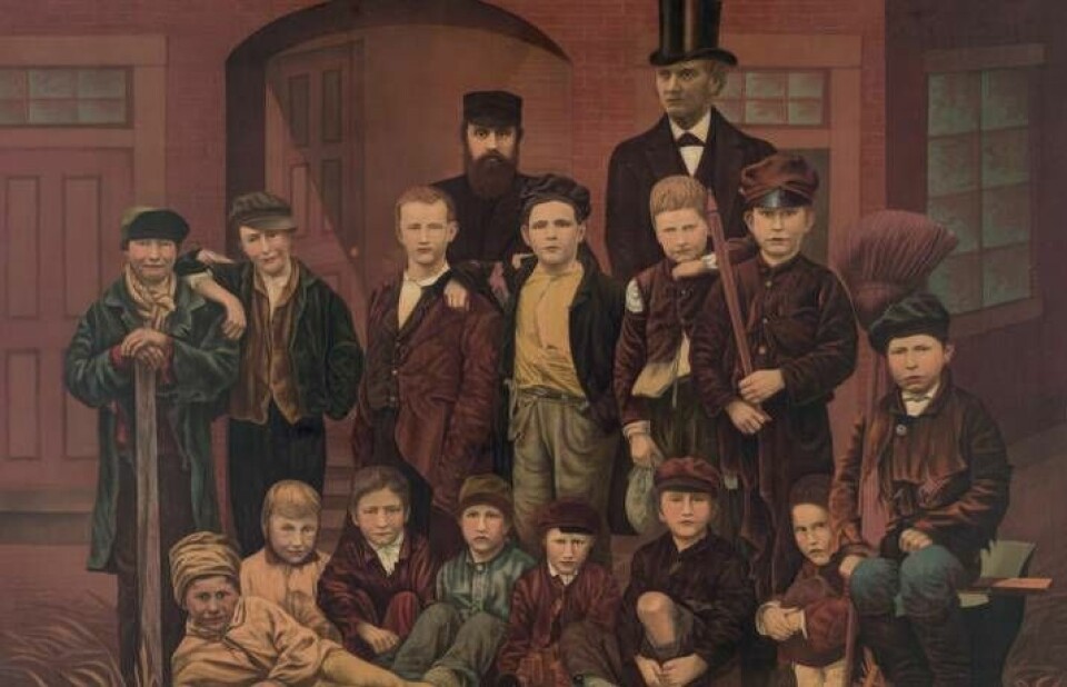 Moodys första söndagsskoleklass i North Market Hall, Chicago, 1876. Foto: Wikipedia/Public Domain