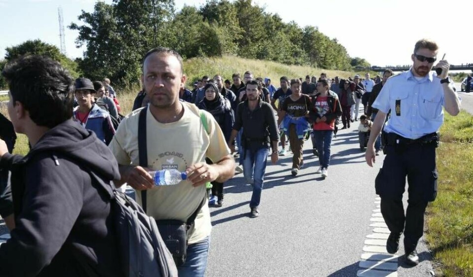 Många migranter kom till Danmark 2015.