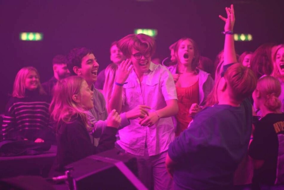 Ungdomar från olika delar av Sverige samlades för att festa loss och inspireras tillsammans. Foto: Jakob Romeborn