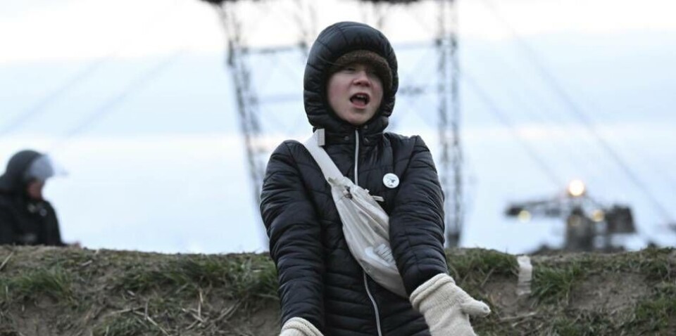 Den svenska klimataktivisten Greta Thunberg var på plats i brunkolsorten Lützerath i helgen. Den svenska klimataktivisten Greta Thunberg var på plats i brunkolsorten Lützerath i helgen.
