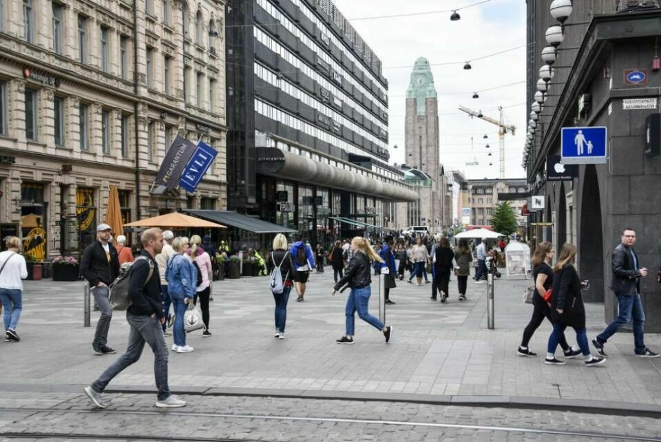 Människor i Finlands huvudstad Helsingfors (bilden) och övriga orter i landet kommer att märka av kampanjen Missio 2022. Foto: Wiktor Nummelin/TT