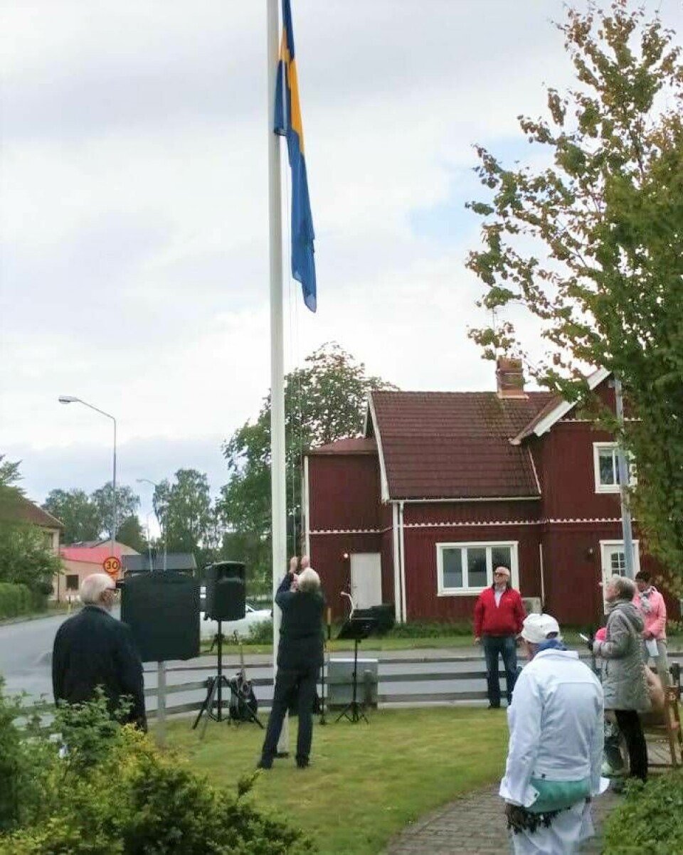 Nationaldagsbön i Vaggeryd. Foto: Susanna Mjörnell