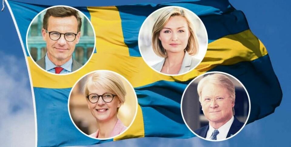 En ny regering skulle bland annat kunna bestå av Ulf Kristersson (M), Elisabeth Svantesson (M), Ebba Busch Thor (KD) och Lars Adaktusson (KD), menar Lukas Berggren.