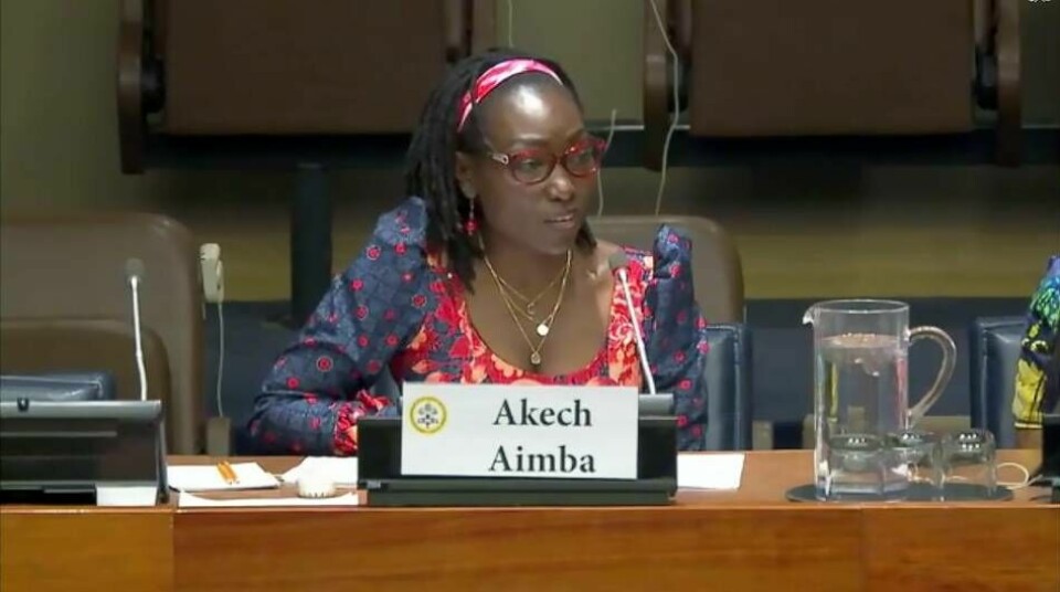 Akech Aimba Foto: UN Web TV