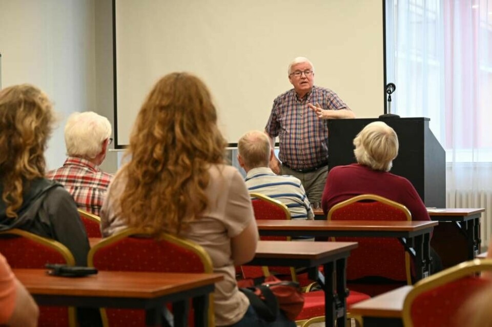Curt Westman var både talare och ledare för bibelkursen. Foto: Boe Johannes Hermansen