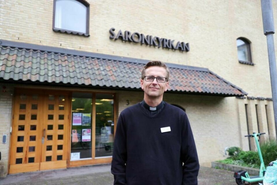 Daniel Dalemo, pastor och föreståndare i Saronkyrkan, Göteborg. Foto: Adam Ihse/TT