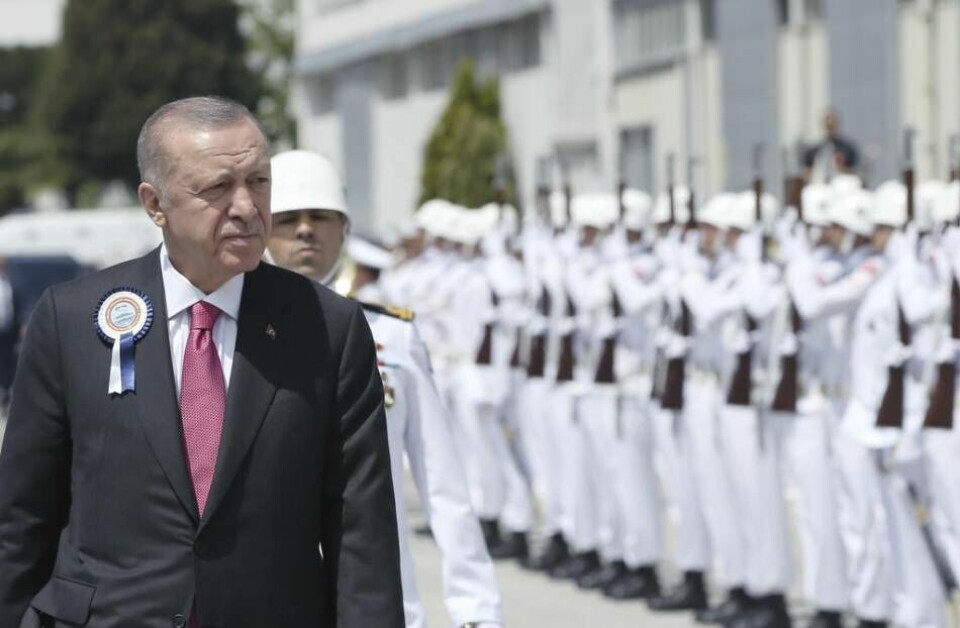 Den turkiska presidenten Erdogan, som är en nyckelperson för att Sverige ska bli Natomedlem, utses nu av en religionsfrihetsgrupp till en av de värsta förföljarna av kristna i världen, tillsammans med ayatolla Khamenei och Kim Jong-Un. Foto: Turkish Presidency/AP/TT & AP/TT