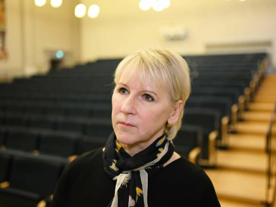 Utrikesminister Margot Wallström (S). Foto: Pontus Lundahl/TT