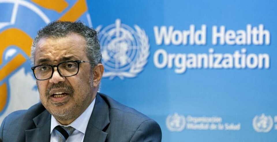 Tedros Adhanom Ghebreyesus, generaldirektör för Världshälsoorganisationen (WHO).