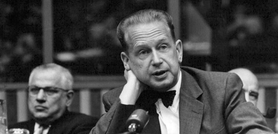 Det var en överraskning när en svensk 1953 valdes till generalsekreterare i FN. Det var en överraskning när en svensk 1953 valdes till generalsekreterare i FN.