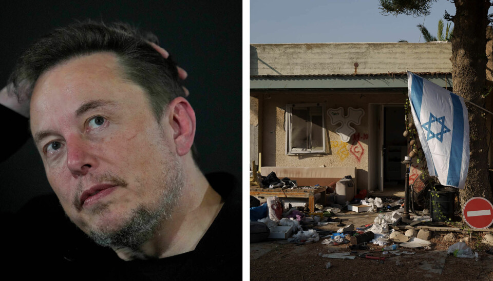 Elon Musk säger att det var tungt att se platser där Hamas massakrerade civila israeler. På bilden till höger ses kibbutzer Kfar Aza som Musk besökte.
