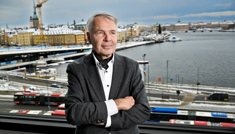 Under ett besök i Stockholm uttryckte Pekka Haavisto oro för den svenska gängkriminaliteten.