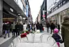 Drottninggatan i Stockholm på tvåårsdagen för terrordådet som ägde rum där.
