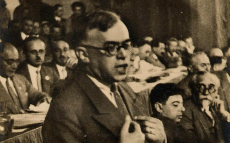 Jabotinsky på Sionistkongress 1931.