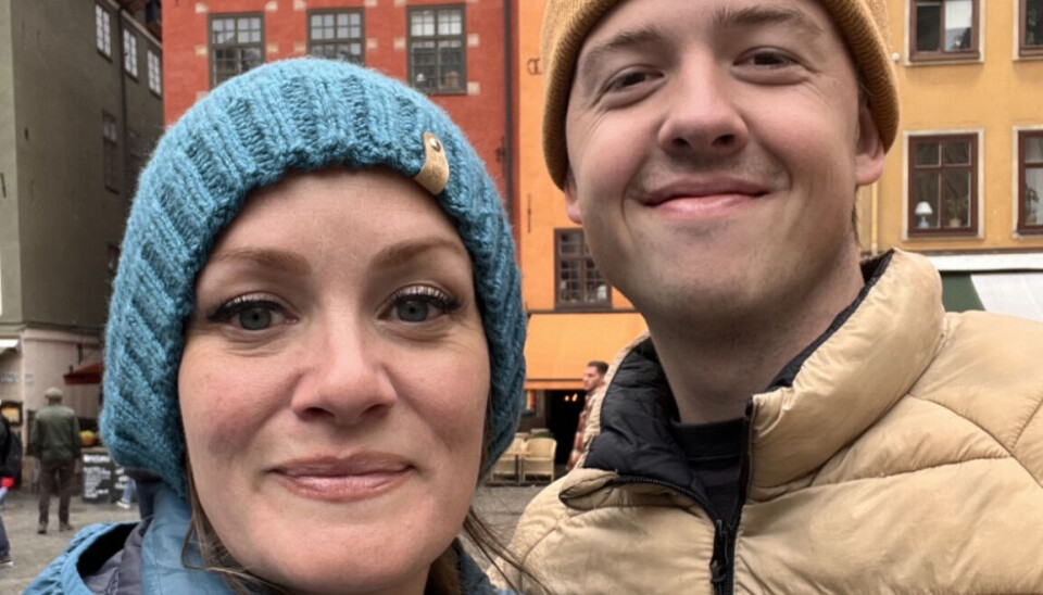 Dan uppskattade sitt besök i Stockholm, här med Billie King, en av de andra deltagarna.
