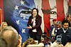 House Republican Conference Chair Elise Stefanik, R-N.Y., speaking at Team Trump New Hampshire headquarters, Saturday, Jan. 20, 2024, in Manchester, NH. (AP Photo/Pablo Martinez Monsivais) NHPM115
