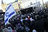 Israelmanifestation på Norrmalmstorg den 27 januari 2024.