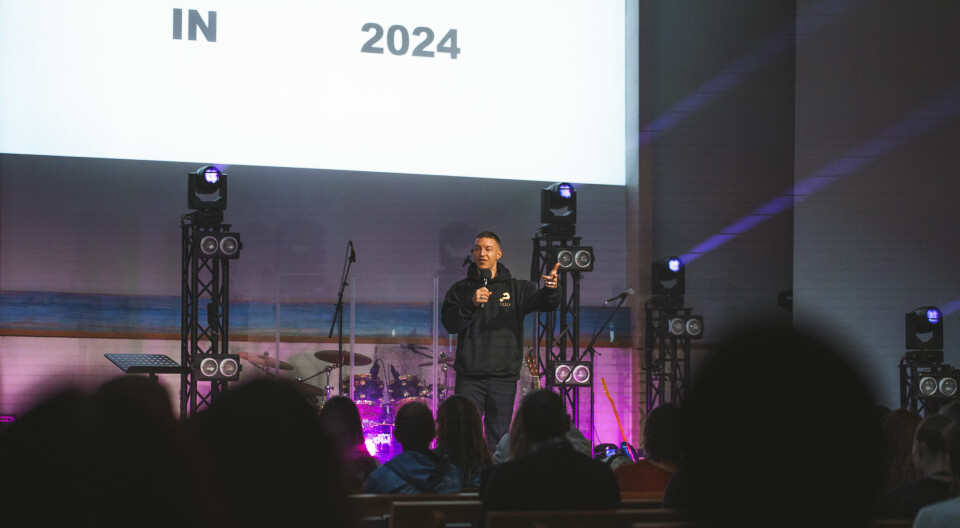 Engelsmannen Dan Blythe, global ledare för Alpha Youth, talade under konferensen.