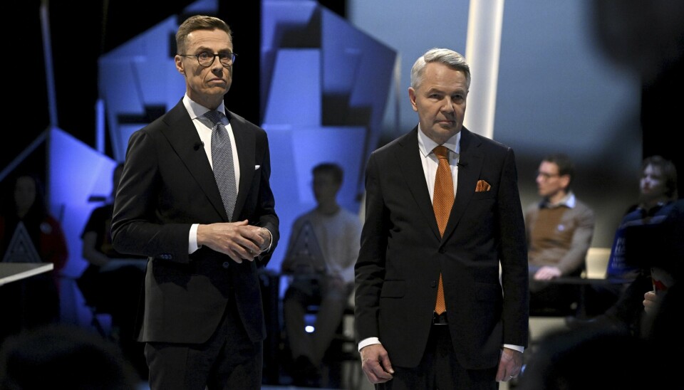 De två kvarvarande kandidaterna i Finlands presidentval, Alexander Stubb (t v) och Pekka Haavisto (t h), representerar var för sig kontroversiella frågor för många av väljarna, menar Lennart Sacrédeus.