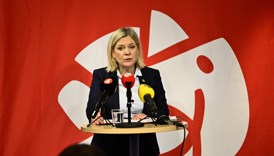 Allt färre väljare uttrycker förtroende för partiledare Magdalena Andersson (S).