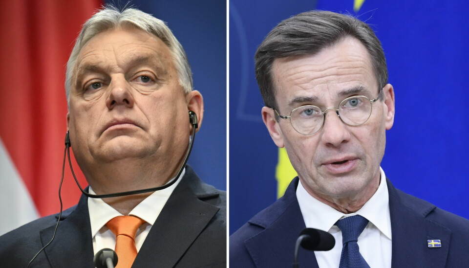 Viktor Orbán och Ulf Kristersson.