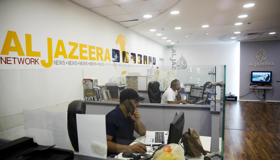 Al Jazeera-kontor i Qatar.
