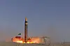 In this picture released by the Iranian Defense Ministry on Thursday, May 25, 2023, Khorramshahr-4 missile is launched at an undisclosed location, Iran. Iran unveiled on Thursday what it dubbed the latest iteration of its liquid-fueled Khorramshahr ballistic missile amid wider tensions with the West over its nuclear program. (Iranian Defense Ministry via AP) VAH105