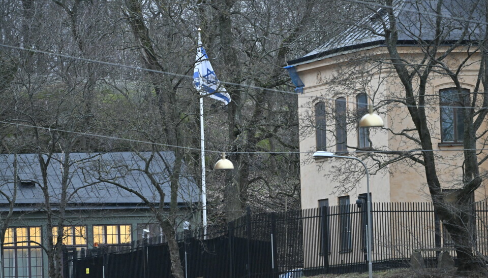 Den israeliska ambassaden i Stockholm.
