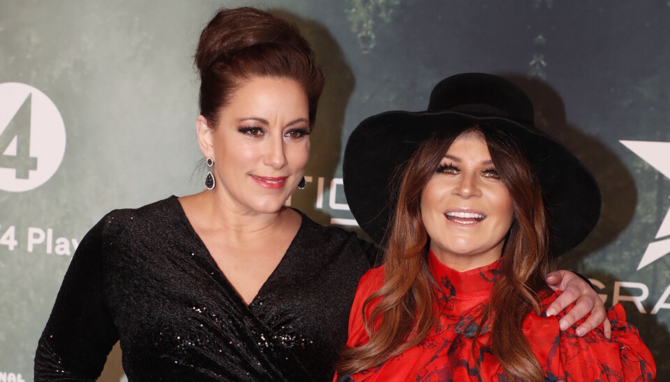 Lisa Nilsson och Carola Häggkvist uttrycker olika åsikter om orsaker bakom kriget i Gaza, men gör det i en vänskaplig ton. Bilden är från Grammisgalan 2020.